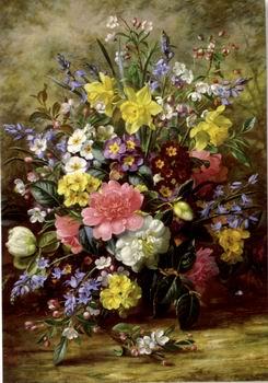 unknow artist Floral, beautiful classical still life of flowers.105 Norge oil painting art